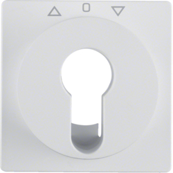 HAGER - ELEMENT CENTRALNY DO ŁĄCZNIKA ŻALUZJOWEGO NA KLUCZ BIAŁY AKSAMIT Q.1 - 15066089