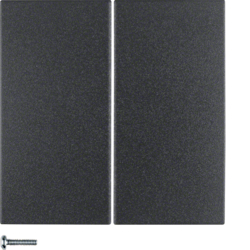HAGER - PRZYCISK POCZWÓRNY DO ŚCIEMNIACZA PRZYCISKOWEGO QUICKLINK ANTRACYT MAT B.KWADRAT/S.1/B.3/B.7 KNX RF  - 85648185