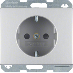 HAGER - GNIAZDO SCHUKO ALU K.5  - 41357003