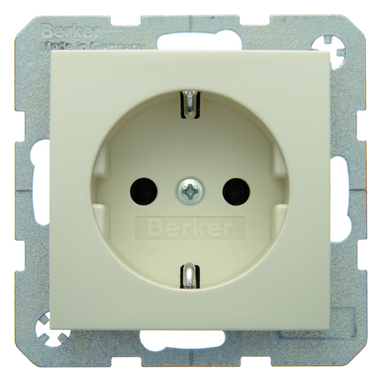 HAGER - GNIAZDO SCHUKO KREMOWY POŁYSK S.1 - 41438982