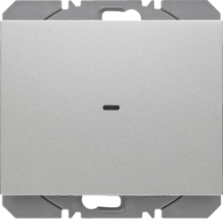 HAGER - PRZYCISK RADIOWY POJEDYNCZY PŁASKI QUICKLINK ALU LAKIEROWANY K.5 KNX RF  - 85655277
