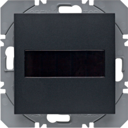 HAGER - PRZYCISK POJEDYNCZY PŁASKI Z BATERIĄ SŁONECZNĄ ANTRACYT MAT S.1/B.3/B.7 KNX RF  - 85655185
