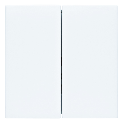 HAGER - PRZYCISK PODWÓJNY QUICKLINK BIAŁY POŁYSK S.1/B.3/B.7 KNX RF  - 85146189