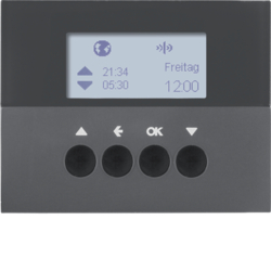 HAGER - ŻALUZJOWY ŁĄCZNIK CZASOWY QUICKLINK ANTRACYT MAT K.1 KNX RF  - 85745175