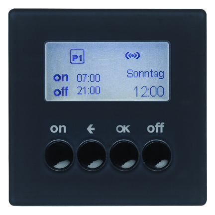 HAGER - ŁĄCZNIK CZASOWY QUICKLINK ANTRACYT Q.1/Q.3 KNX RF  - 85745226