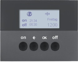 HAGER - ŁĄCZNIK CZASOWY QUICKLINK ANTRACYT MAT K.1 KNX RF  - 85745275