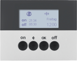 HAGER - ŁĄCZNIK CZASOWY QUICKLINK ALU LAKIEROWANY K.5 KNX RF  - 85745277