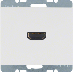 HAGER - GNIAZDO HDMI Z PRZYŁĄCZEM 90° BIAŁY POŁYSK K.1 - 3315437009