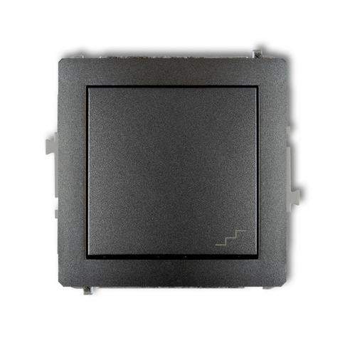 KARLIK - DECO; Mechanizm łącznika schodowego grafitowy - 11DWP-3