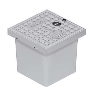 AN-KOM Sp. z o.o. - STUDZIENKA PROBIERCZA GRUNTOWA DO ZŁĄCZA ODGROMOWEGO 200X200X165 SZARA    TYP AN-60C - G645532