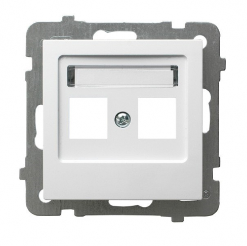 OSPEL - OBUDOWA GNIAZDA PODWÓJNEGO TYPU KEYSTONE AS - GPK-2G/p/00
