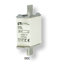 ETI - WKŁADKA TOPIKOWA NH - ZWŁOCZNA NH000/WT-00C GG 100A/500V - 004111438