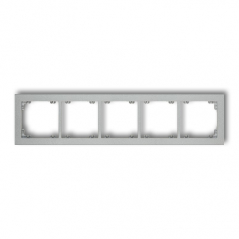 KARLIK - Ramka uniwersalna pięciokrotna srebrny metalik - 7DR-5