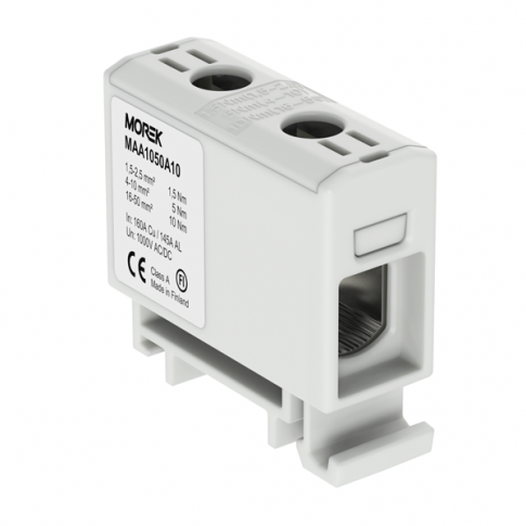 MOREK - OTL50 szary 1xAl/Cu 1,5-50mm2 1000V AC/1500V DC Zacisk uniwersalny - MAA1050A10