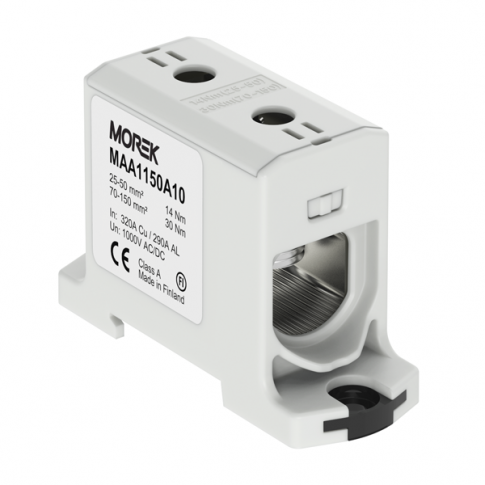 MOREK - OTL150 szary 1xAl/Cu 25-150mm2 1000V AC/1500V DC Zacisk uniwersalny - MAA1150A10