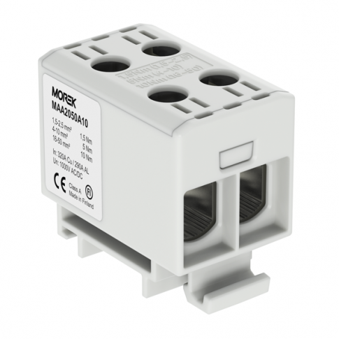 MOREK - OTL50-2  szary 2xAl/Cu 1,5-50mm2 1000V AC/1500V DC Zacisk uniwersalny - MAA2050A10