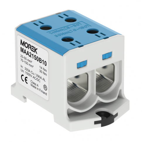 MOREK - OTL150-2  niebieski 2xAl/Cu 25-150mm2 1000V AC/1500V DC Zacisk uniwersalny - MAA2150B10