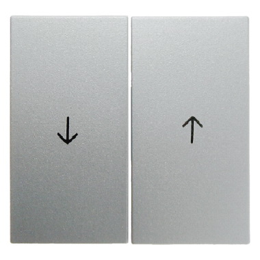HAGER - KLAWISZE Z NADRUKIEM SYMBOLU "STRZAŁKA" ALUMINIUM B.KWADRAT B.7 - 16251404