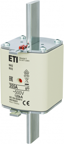 ETI - WKŁADKA TOPIKOWA NH - ZWŁOCZNA / KOMBI NH2 GG 355A/500V - 004185223