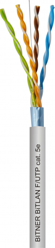 KP BITNER - KABEL TELEINFORMATYCZNY F/UTP 4x2x24 AWG (0,5) CAT. 5E 200MHz /BOX 305MB/ - TI0007