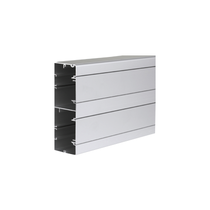 KONTAKT SIMON - Kanał 2-kom. Cabloplus ALU 160x55mm, dł. 2 mb, cena za 1mb; aluminium - TK11122/8