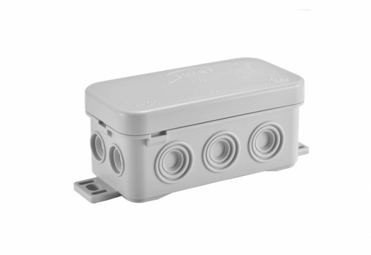 SIMET - PUSZKA NATYNK 35X75X40MM Z DŁAWICĄ ZINTEGROWANĄ SAMOZATRZASKOWA IP54 SZARY FASTBOX N8 - 83008002