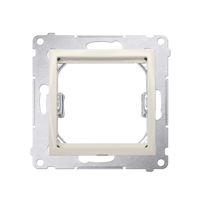 KONTAKT SIMON - Adapter (przejściówka) na osprzęt standardu 45 × 45 mm; kremowy  *Do gniazd teleinformatycznych Simon Connect - DA45.01/41
