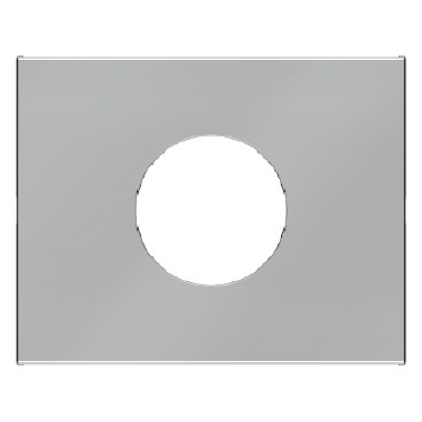 HAGER - ELEMENT CENTRALNY DO ŁĄCZNIKA I SYGNALIZATORA ŚWIETLNEGO E10 STAL SZLACHETNA LAKIEROWANA K.5 - 11657004