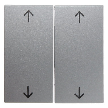 HAGER - KLAWISZE Z NADRUKIEM SYMBOLU "STRZAŁKI" ALUMINIUM B.KWADRAT/B.7 - 16441404