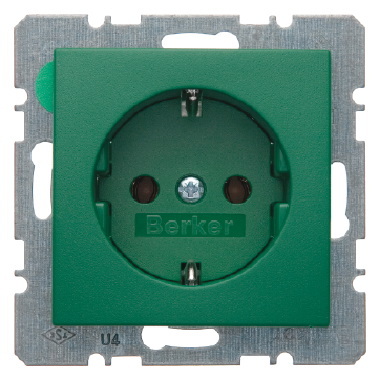 HAGER - GNIAZDO SCHUKO ZIELONY S.1/B.3/B.7  - 47431913