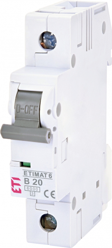 ETI - WYŁĄCZNIK NADPRĄDOWY ETIMAT 6 1P B20 - 002111517