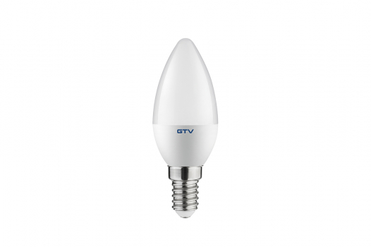 GTV - ŹRÓDŁO ŚWIATŁA LED E14 C30 6W 470LM 3000K ŚWIECZKA ODPOWIEDNIK 40W - LD-SMGC30B-60