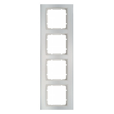 HAGER - RAMKA POCZWÓRNA ALUMINIOWA BIAŁY B.3 - 10143904