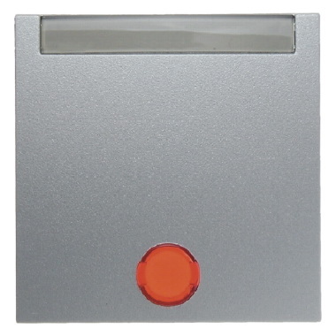 HAGER - KLAWISZ Z 5 DOŁĄCZONYMI SOCZEWKAMI I POLEM OPISOWYM ALUMINIUM B.1/B.7 - 16281404