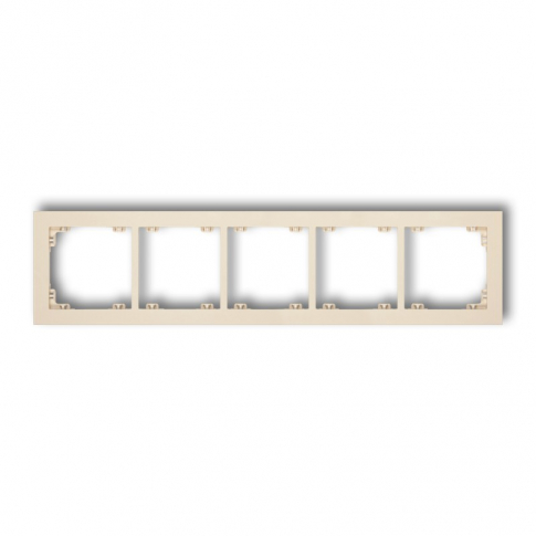 KARLIK - DECO; Ramka uniwersalna pięciokrotna - 1DR-5