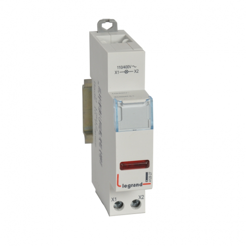 LEGRAND - LAMPKA MODUŁOWA LED POJEDYNCZA ZASILANIE 110-400V AC CZERWONY - 412927