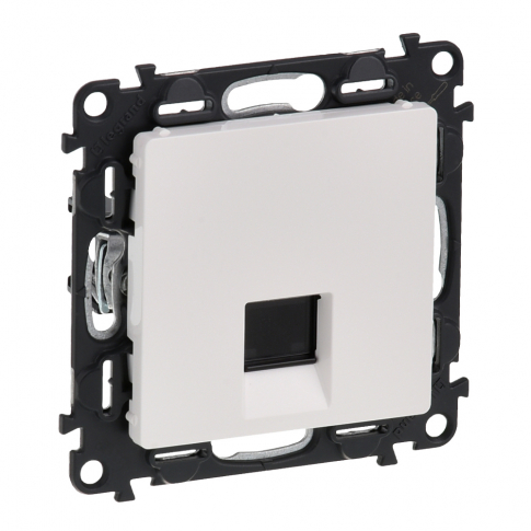 LEGRAND - GNIAZDO KOMPUTEROWE POJEDYNCZE RJ45 KAT. 6 UTP BIAŁY VALENA LIFE - 753142