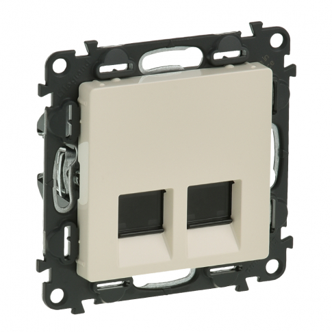 LEGRAND - GNIAZDO 2XRJ45 KAT.6 UTP KREMOWE VALENA LIFE - 753243