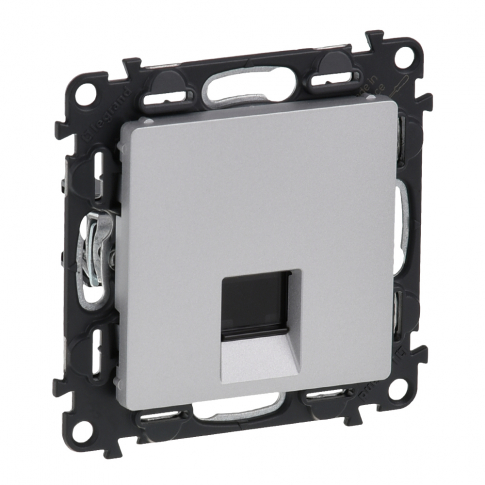 LEGRAND - GNIAZDO KOMPUTEROWE POJEDYNCZE RJ45 KAT. 5E UTP ALUMINIUM VALENA LIFE - 753340