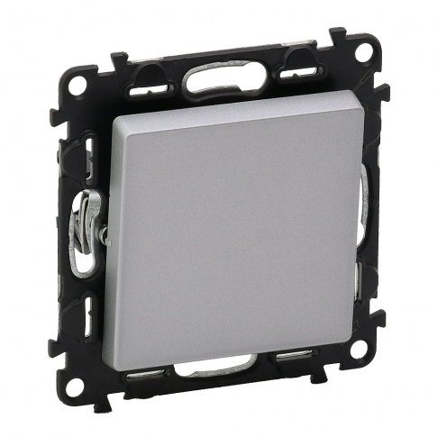 LEGRAND - ŁĄCZNIK JEDNOBIEGUNOWY ZACISKI AUTOMATYCZNE 10AX 250V IP20 ALUMINIUM VALENA LIFE - 752301