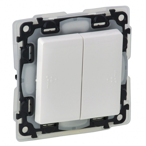 LEGRAND - ŁĄCZNIK ŚWIECZNIKOWY ZACISKI AUTOMATYCZNE 10AX 250V IP44 VALENA LIFE - 752155