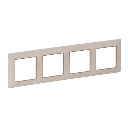 LEGRAND - RAMKA POCZWÓRNA KREMOWA/ZŁOTA VALENA LIFE - 754064