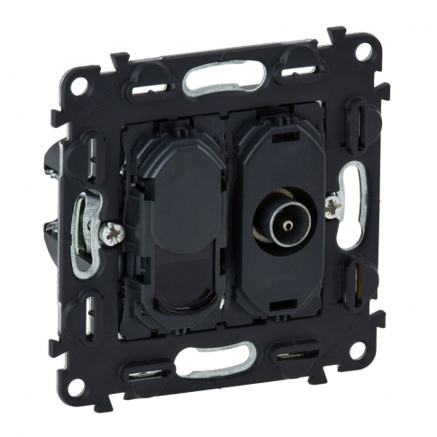 LEGRAND - GNIAZDO TV/RJ45 MĘSKIE KAT.6 UTP VALENA ALLURE - 753055