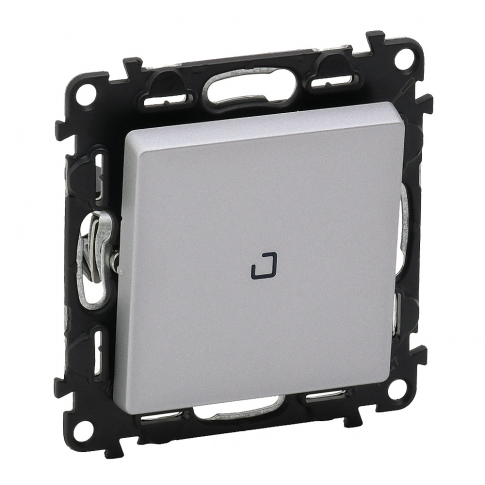 LEGRAND - PRZYCISK PRZEŁĄCZY NO/NC PODŚWIETLANY ALUMINIUM 6 A - 250 V~VALENA LIFE - 752312