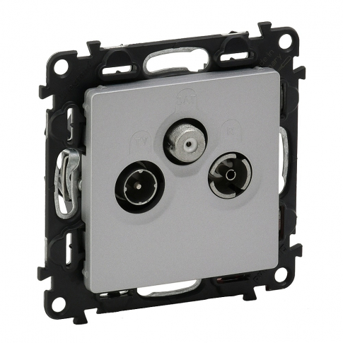 LEGRAND - GNIAZDO ANTENOWE RTV-SAT KOŃCOWE ALUMINIUM VALENA LIFE - 753352