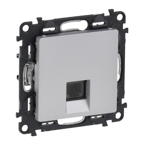 LEGRAND - GNIAZDO 1 X RJ 13 ALUMINIUM VALENA LIFE - 753338