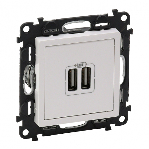 LEGRAND - ŁADOWARKA PODWÓJNA USB BIAŁY VALENA LIFE - 753112