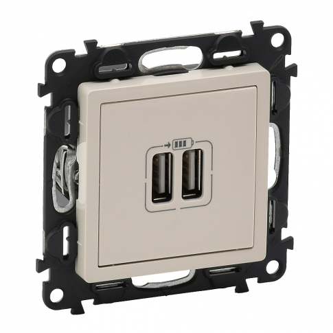 LEGRAND - ŁADOWARKA PODWÓJNA USB KREMOWY VALENA LIFE - 753212