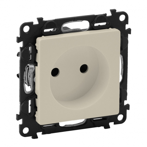 LEGRAND - GNIAZDO 2 P Z PRZESŁONĄ KREMOWE 16 A - 250 V~ VALENA LIFE - 753216