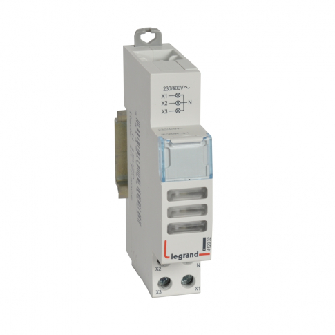 LEGRAND - LAMPKA MODUŁOWA LED POTRÓJNA ZASILANIE 230V AC BIAŁY - 412932